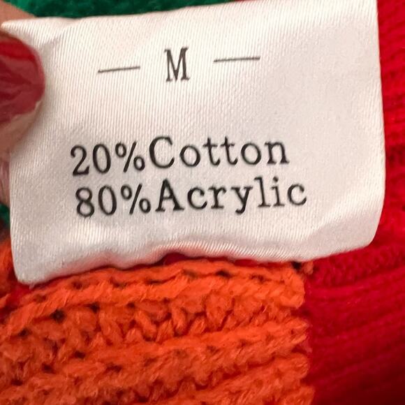 Harry Styles Inspired Colorblock Cardigan Sweater Size Medium - Picture 4 of 4